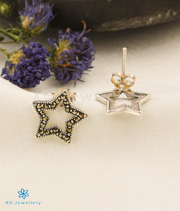 The Star Silver Marcasite Earrings