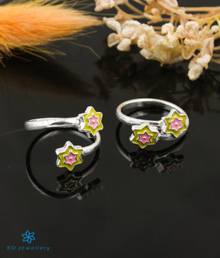 The Starry Silver Toe-Rings (Yellow)