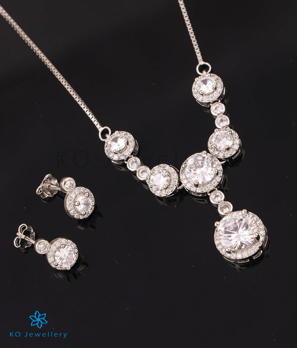 The Sophia Silver Necklace Set