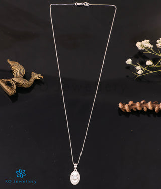 The Cinque Silver Solitaire Necklace