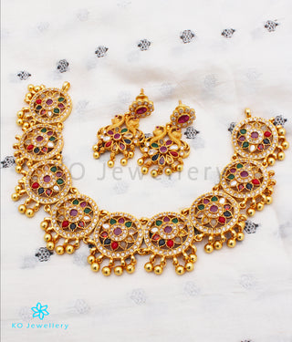 The Vansh Silver Navratna Necklace