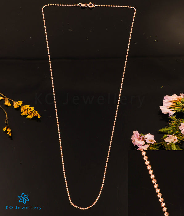 The Beads Rosegold Silver Chain