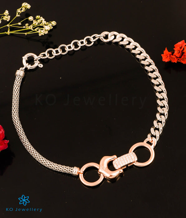 The Twotone Silver Rose-gold Bracelet