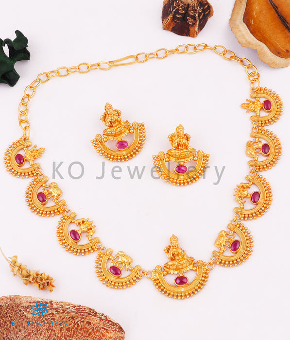 The Kaashvi Silver lakshmi necklaces