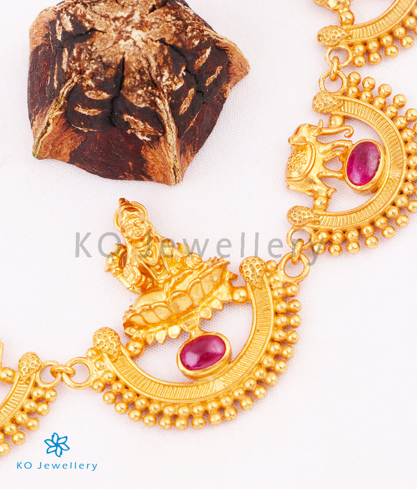 The Kaashvi Silver lakshmi necklaces