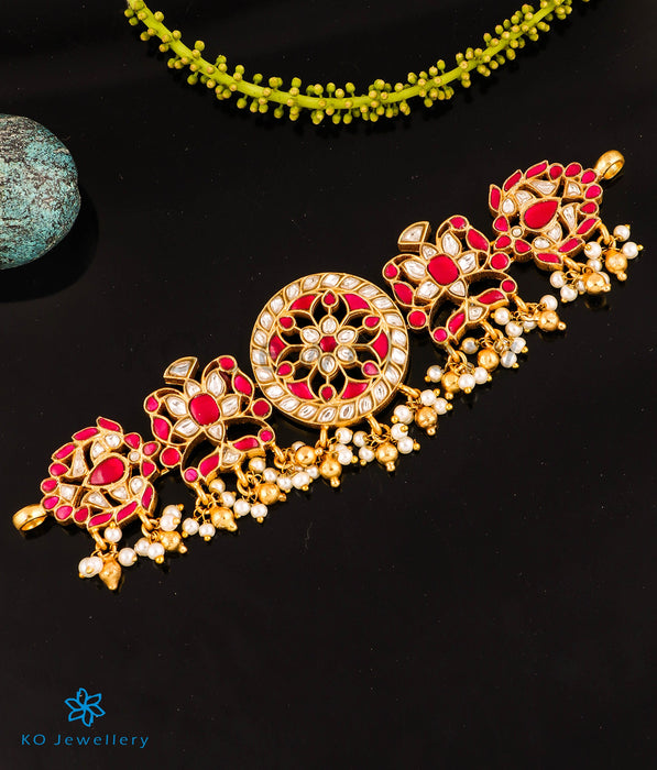 The Mandira Silver Kundan Choker Necklace