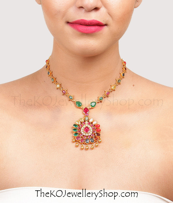 Bridal collection gold dipped  silver necklace for women shop online