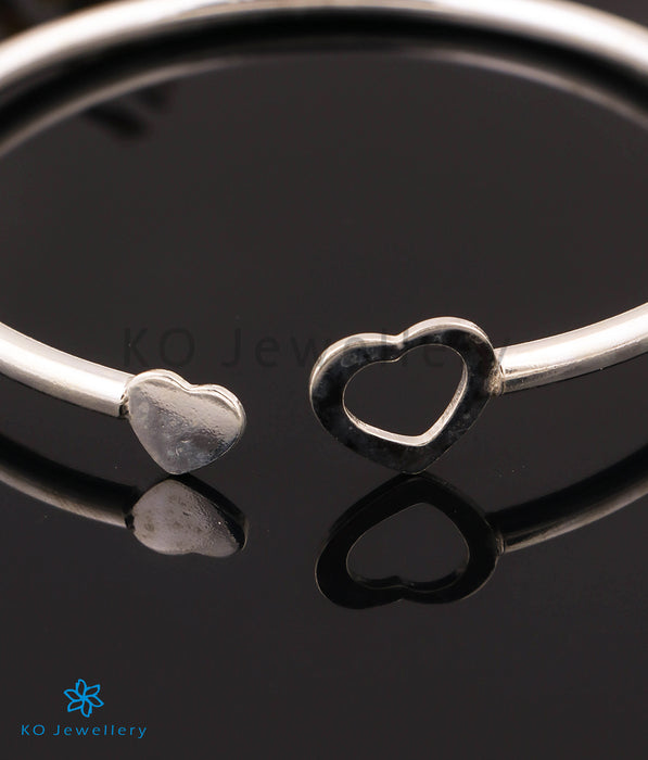 The Twin Hearts Silver Openable Bracelet