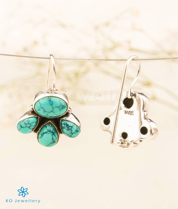 The Urmika Silver Gemstone Earrings (Turquoise)