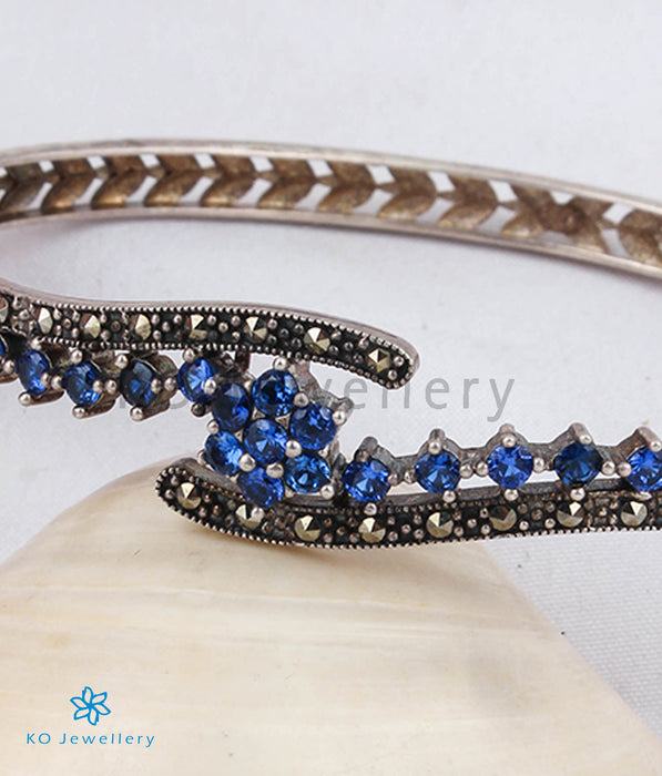 The Blue Nile Silver Marcasite Bracelet (Blue)