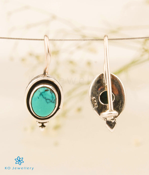 The Latika Silver Gemstone Earrings (Turquoise)