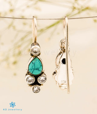 The Udvita Silver Gemstone Earrings (Turquoise)