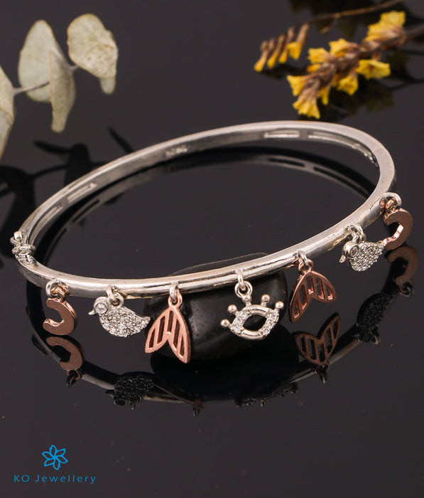 The Dainty Charms Silver Rosegold Bracelet