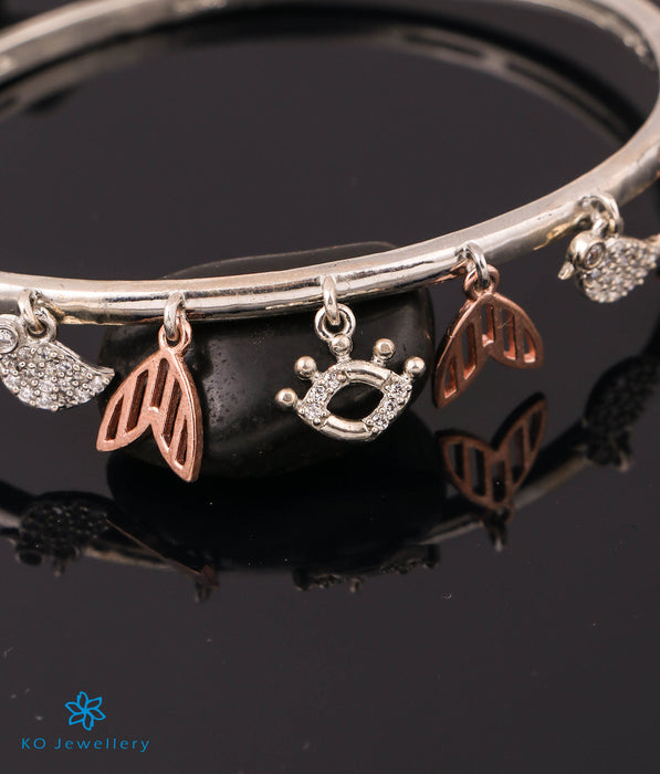 The Dainty Charms Silver Rosegold Bracelet