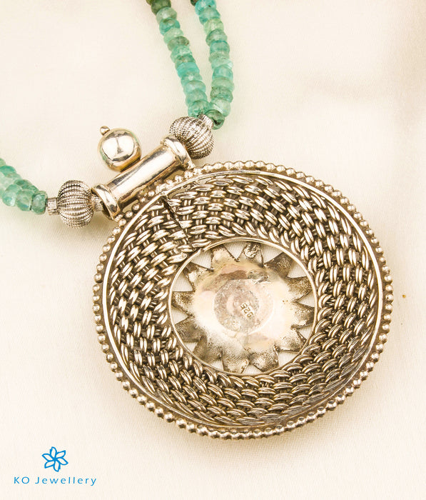 The Sasha Silver Apatite Beads Necklace