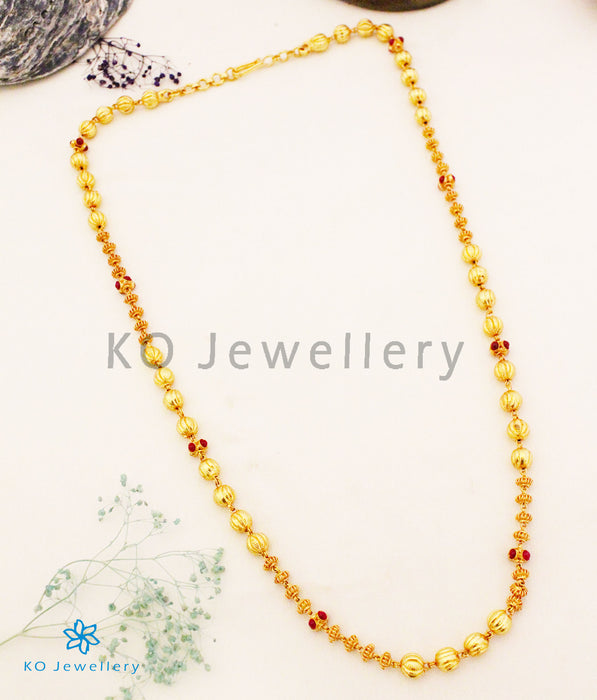The Samya Silver Nellikai Beads Chain