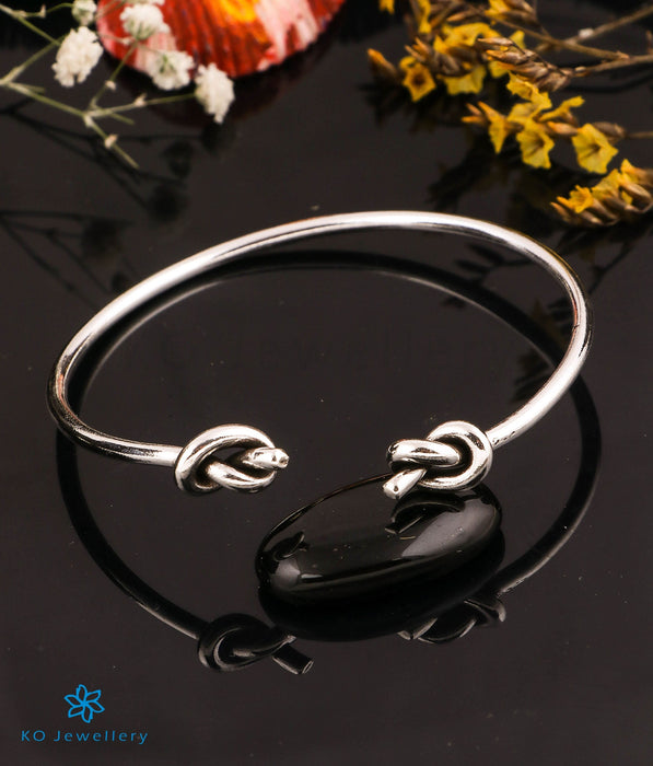 The Tied Together Silver Flexible Open Bracelet