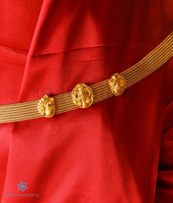 The Myra Silver Lakshmi  Bridal Waist-belt