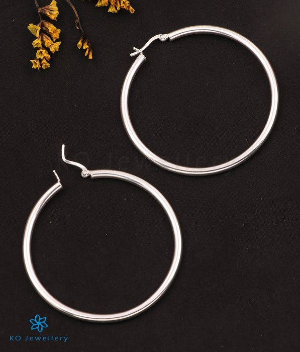 The Charmante Silver Hoops