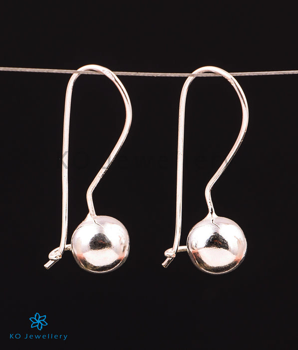 The Shining Ball Silver Earrings (Small)