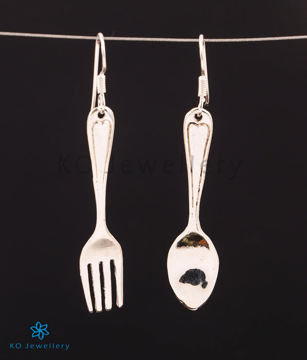 The Fork & Spoon Silver Earrings