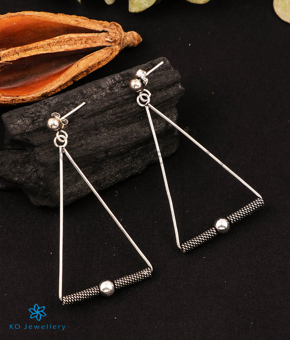 The Geometry Silver Earrings