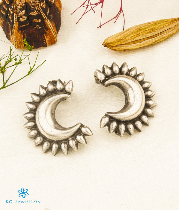 The Chandrika Antique Silver Earrings