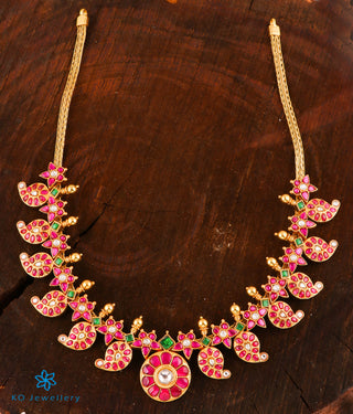 The Rohini Silver Kundan-Jadau Mango Necklace