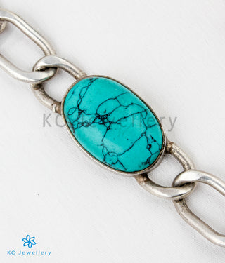 The Salman Silver Turquoise  Bracelet