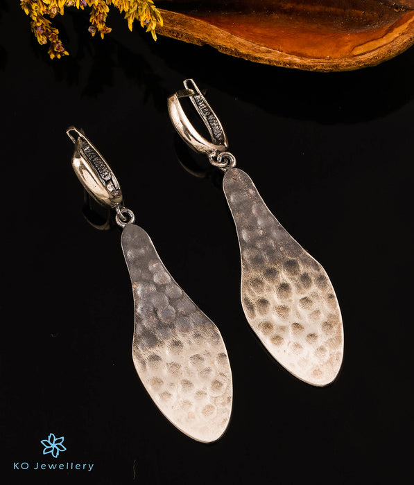 The Hammered Chic Silver Earrings