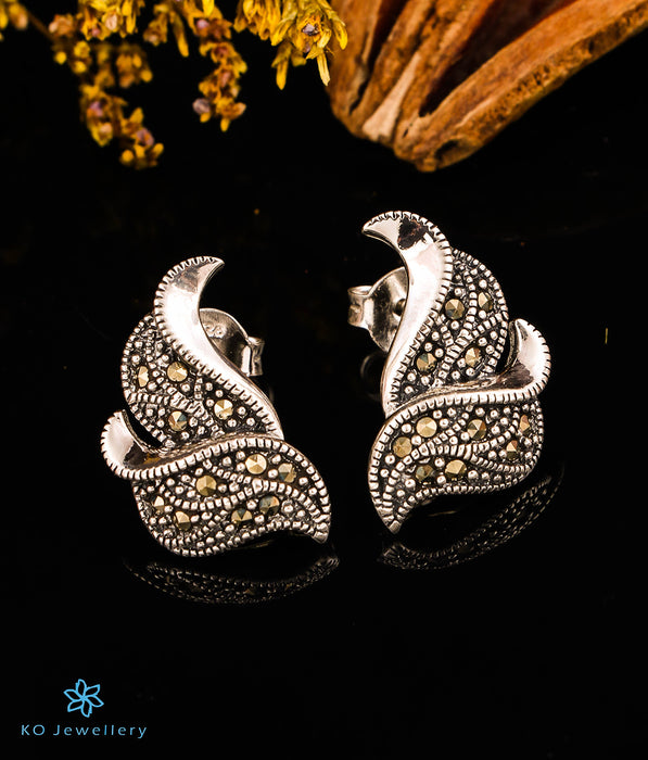 The Snowflake Silver Marcasite Earstuds