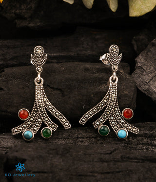 The Pretty Colour Silver Marcasite Earrings