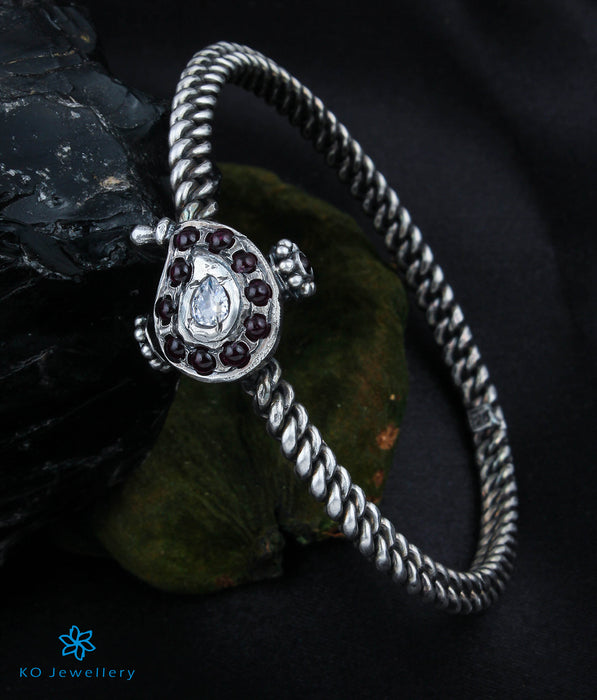 The Amra Antique Silver Golusu Bracelet (Oxidised/Size 2.2/2.4/2.6/2.8)