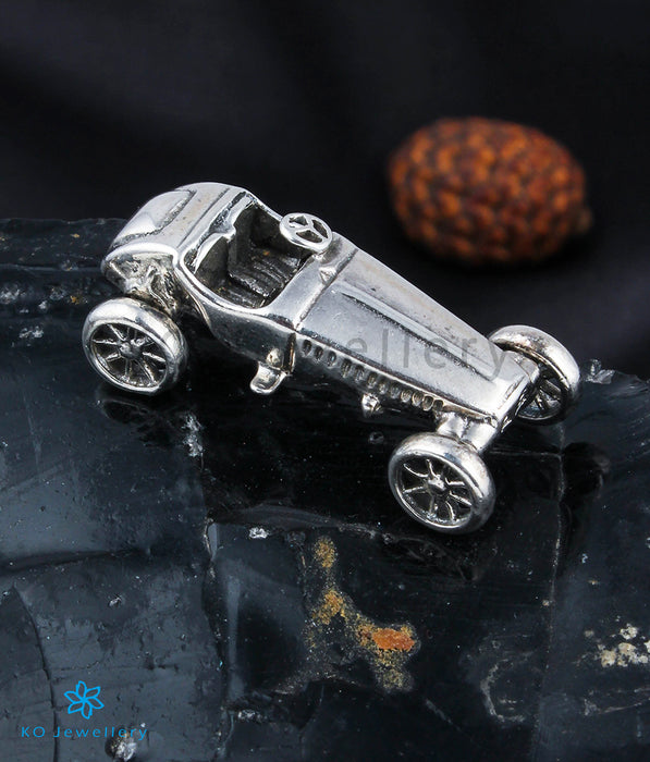 The Silver Antique Sports Car Statuette