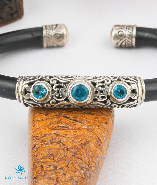 The Sarvam Silver Bracelet (Blue)