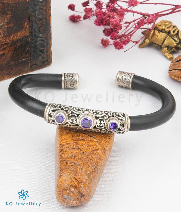 The Sarvam Silver Bracelet (Purple)