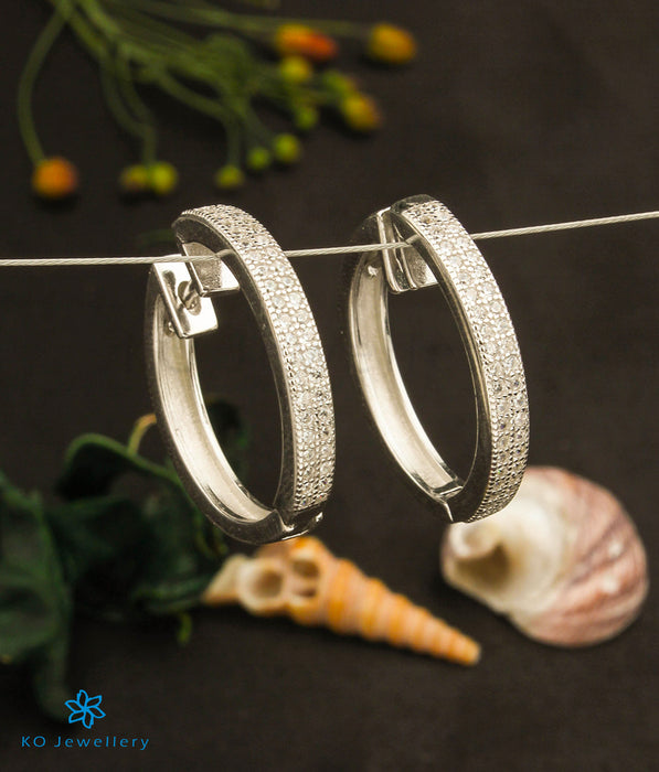 The Amira Silver Hoop Earrings