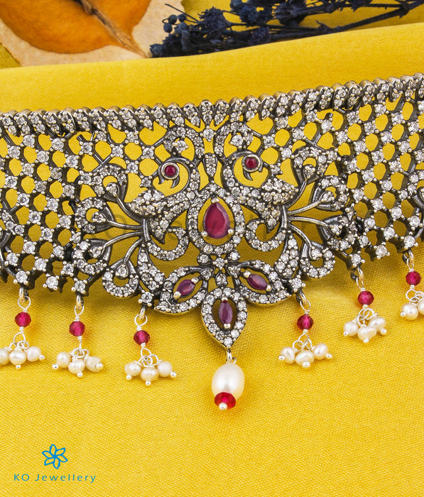 The Samhita Silver Pearl Choker Necklace