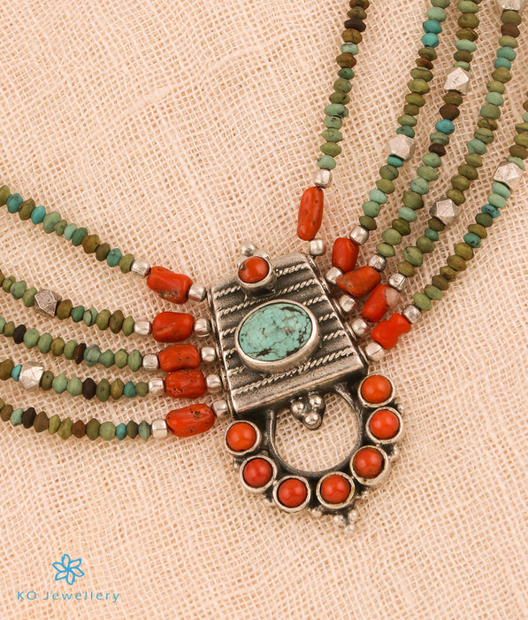 The Vintage Turquoise Antique Silver Necklace