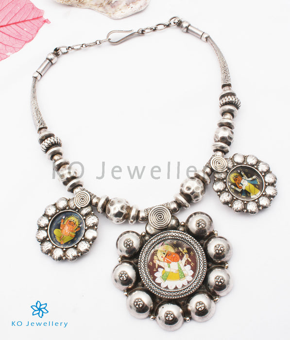 The Devavat Antique Silver Ganesha Necklace