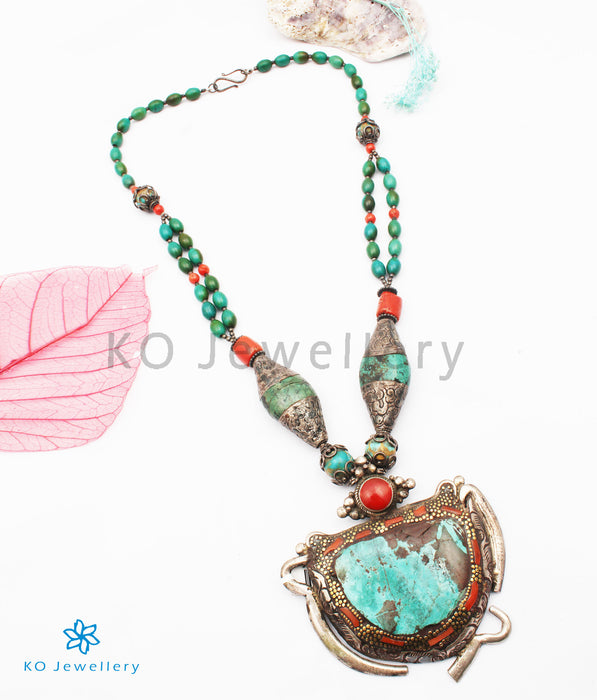 The Bohemian Turquoise Antique Silver Necklace