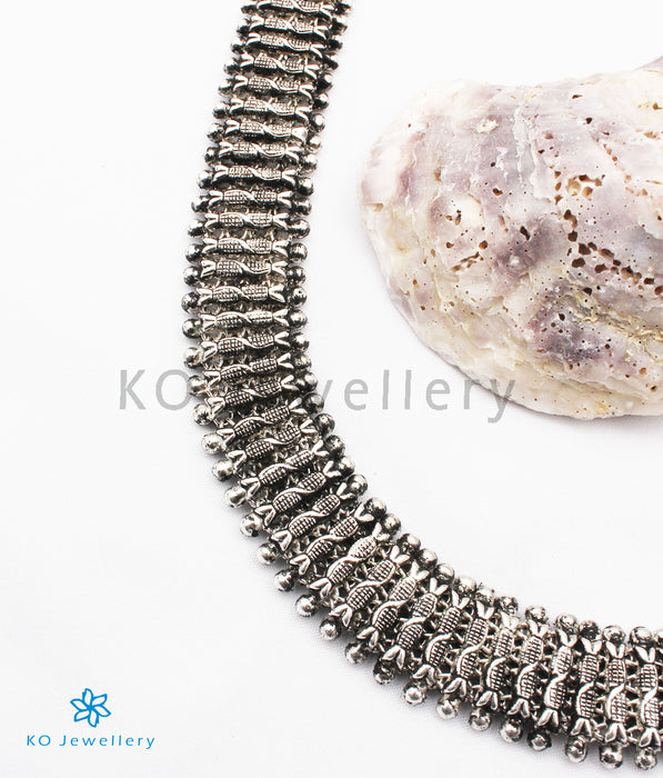 The Pradhva Silver Necklace/Waistbelt (Oxidised)