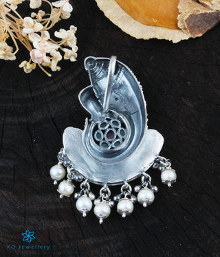 The Vighnaharta Silver Ganesha Pearl Necklace