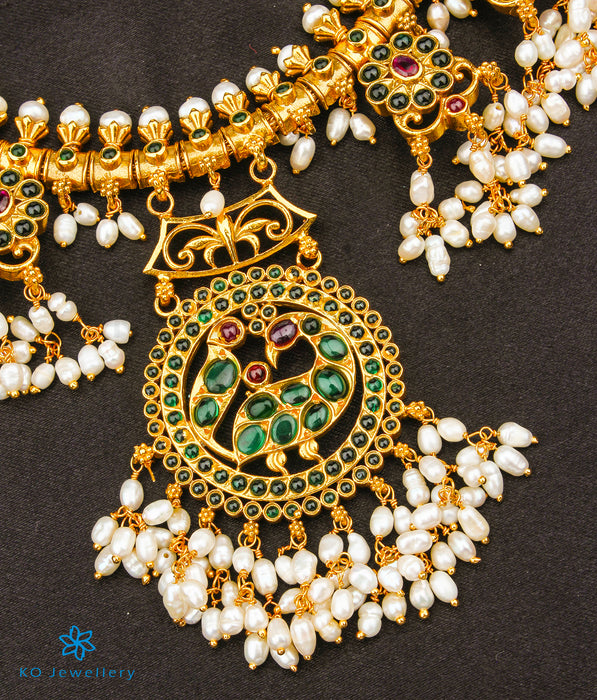 The Aarushi Silver Guttapusalu Necklace Set Of 2