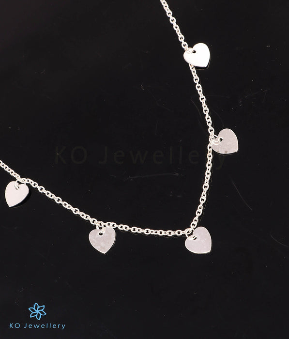 The Dancing Hearts Silver Necklace