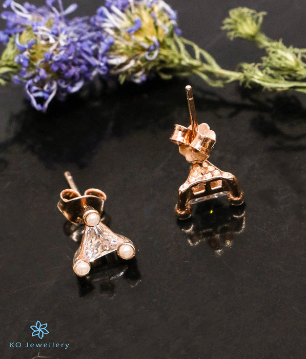 The Avuha Silver Rose-Gold Earrings