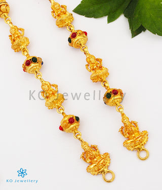 The Ishita Silver Lakshmi Navaratna Chain