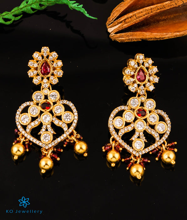 The Ojayit Silver Peacock Choker Necklace & Earrings