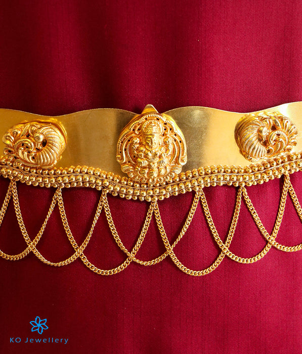 The Aarini Silver Bridal Lakshmi Oddiyanam Waist belt