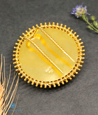 The Aarna Silver Bridal Hair Pin (Medium)